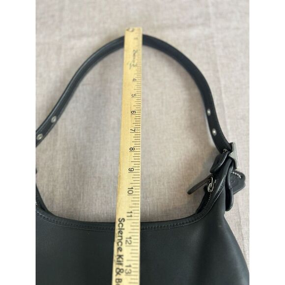 Vintage Coach Small Legacy 9059 Hobo Shoulder Bag Gray/Nickle Rare Y2K Baguette - Picture 12 of 14